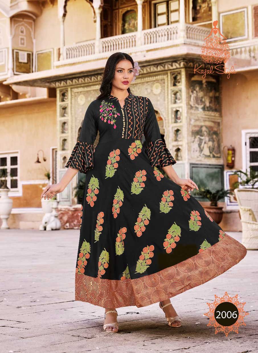 Fashion Colorbar Vol-2 Kajal Style Print Embroidery Kurtis Fashion Colorbar Vol-2 Kajal Style Print Embroidery Kurtis